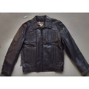 Vintage 70s Montgomery Ward Sz 40 Black Moto Jacket W Pintucks Very Rare Mint